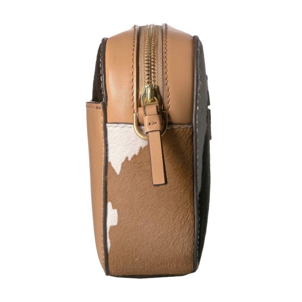 New Tory Burch McGraw Calf Hair Crossbody Camera Bag Rare - Picture 5 of 15